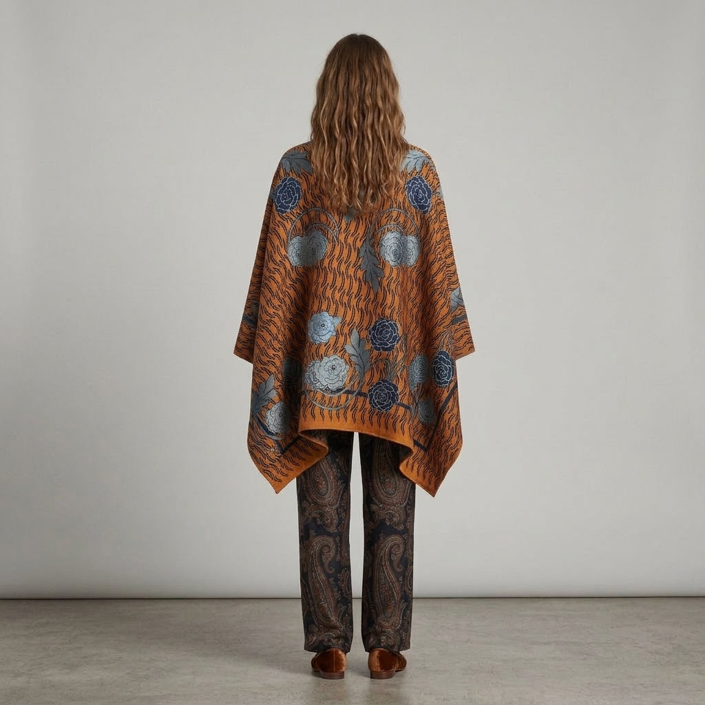 Floral Jacquard Silk Pocket Square