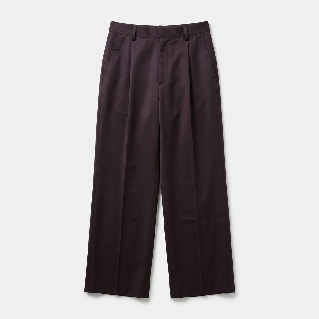 PLAN C Pleated Wide-Leg Tailored Trousers