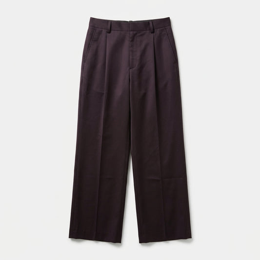 PLAN C Pleated Wide-Leg Tailored Trousers