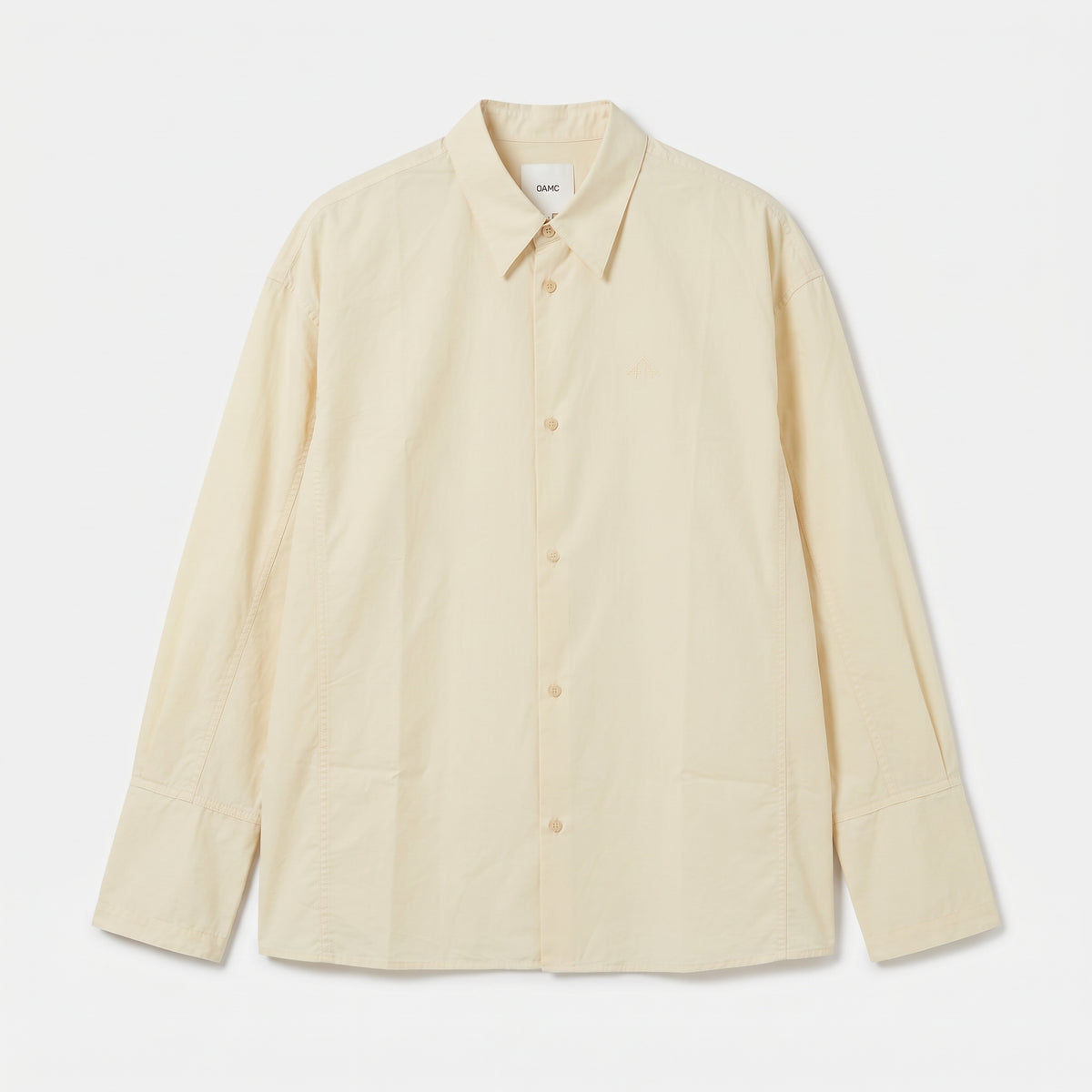 OAMC Minimalist Butter Yellow Cotton Shirt