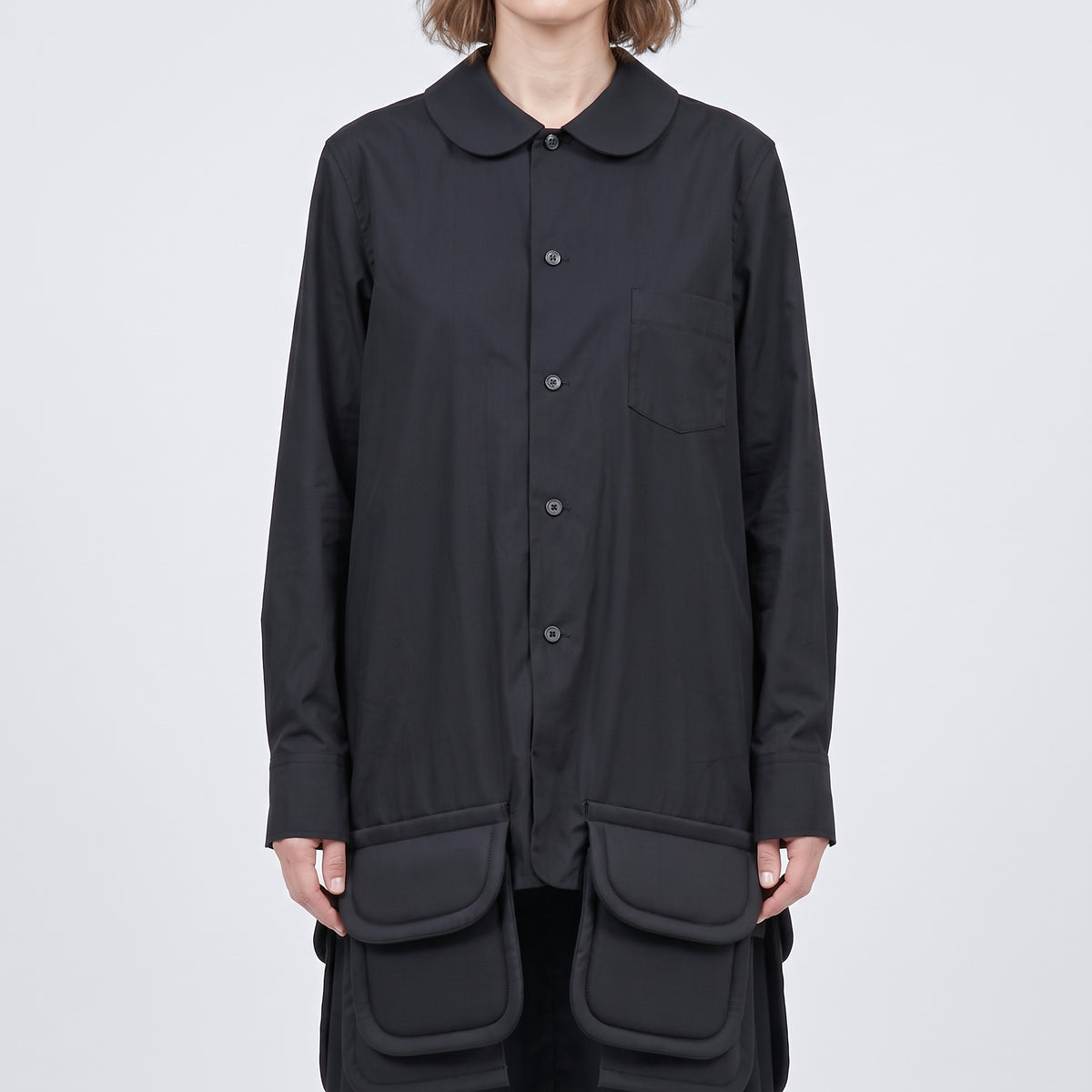 Peter Pan Collar Long Shirt