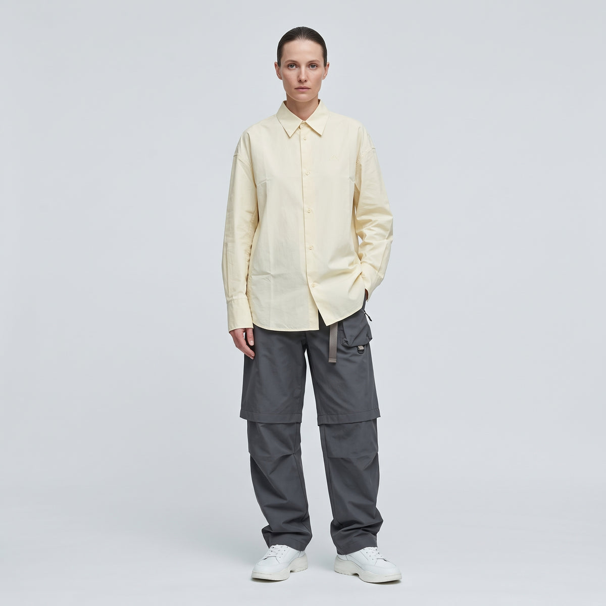 OAMC Minimalist Butter Yellow Cotton Shirt - view 3
