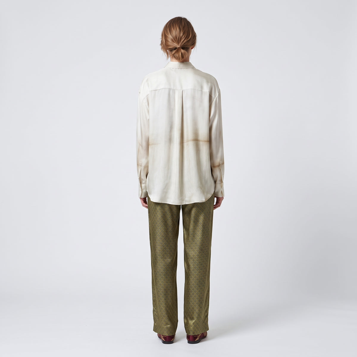 PIERRE LOUIS MASCIA Natural Floral Print Silk Shirt - view 5