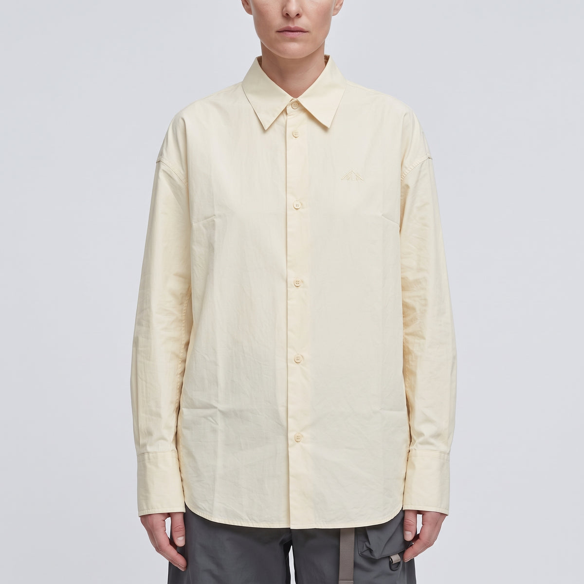 OAMC Minimalist Butter Yellow Cotton Shirt - view 2