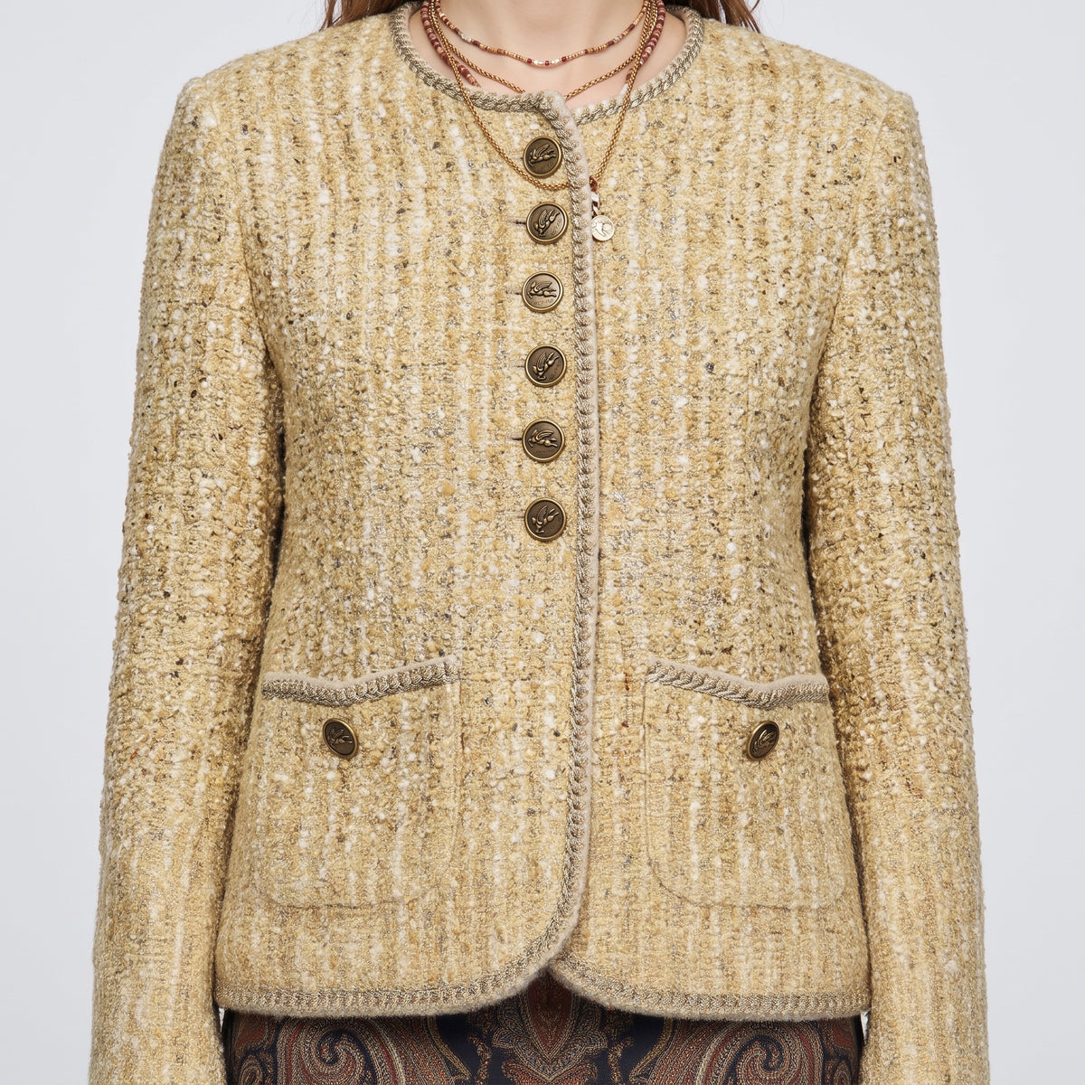 ETRO Textured Bouclé Tweed Jacket - view 2