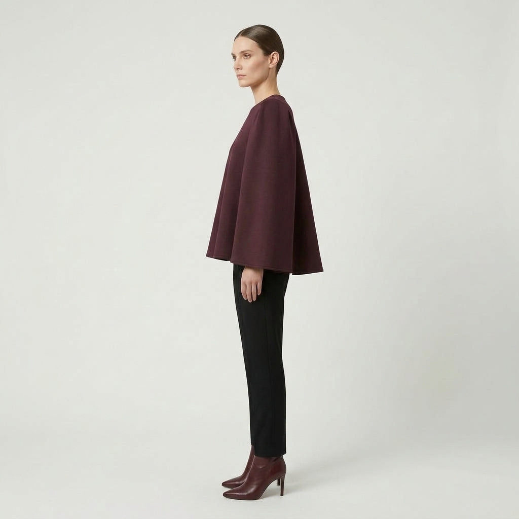 NATAN Burgundy Flared Sleeve Blouse - view 3