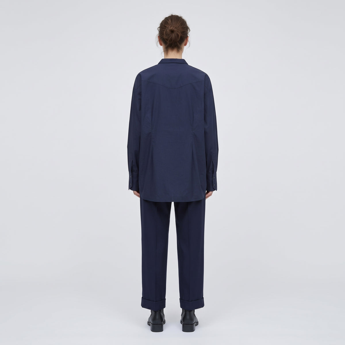 PLAN C Oversized Cotton Button Shirt - view 5