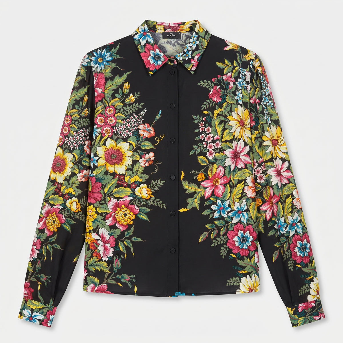ETRO Vibrant Floral Button-Down Shirt