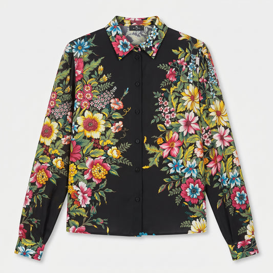 ETRO Vibrant Floral Button-Down Shirt