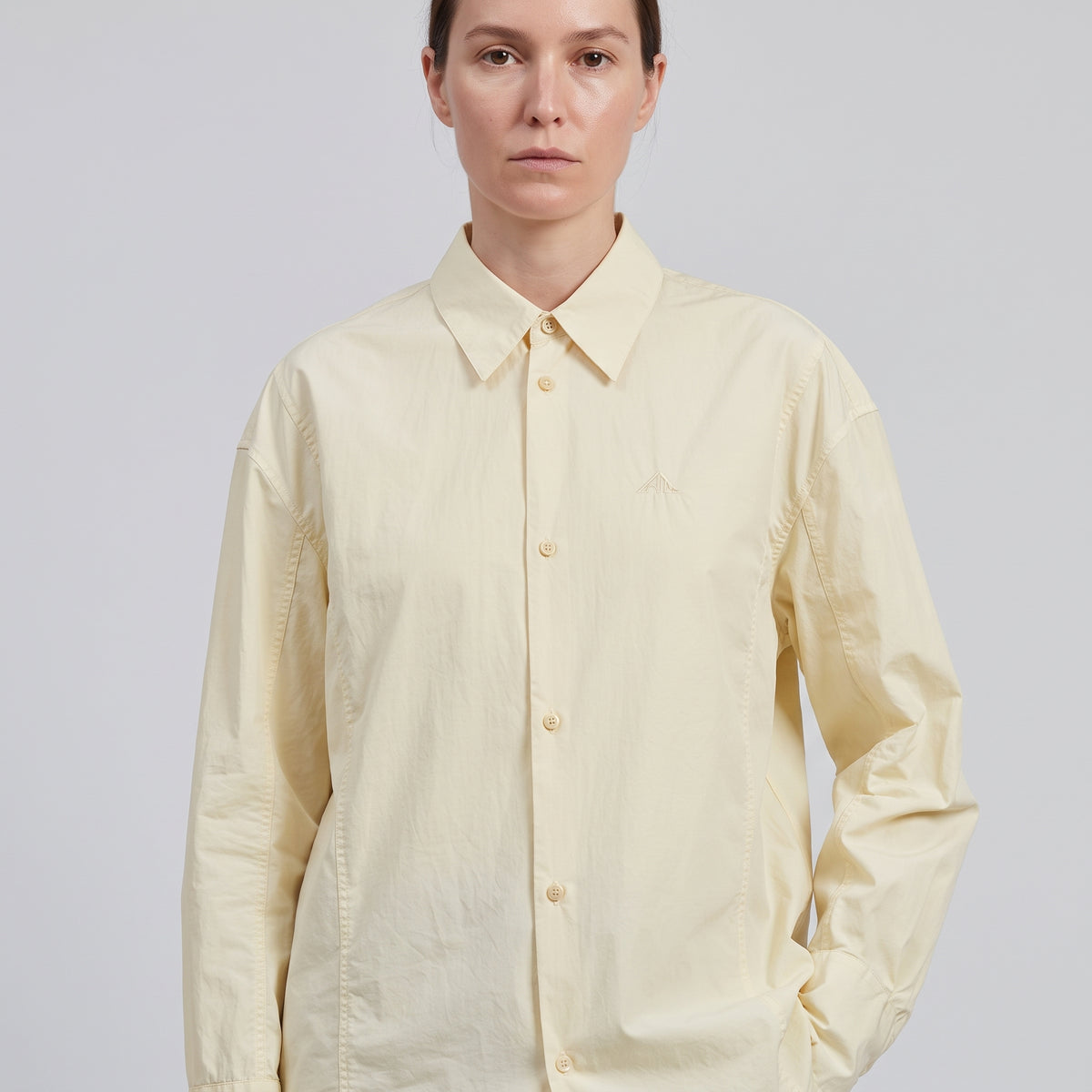 Butter Yellow Cotton Poplin Shirt