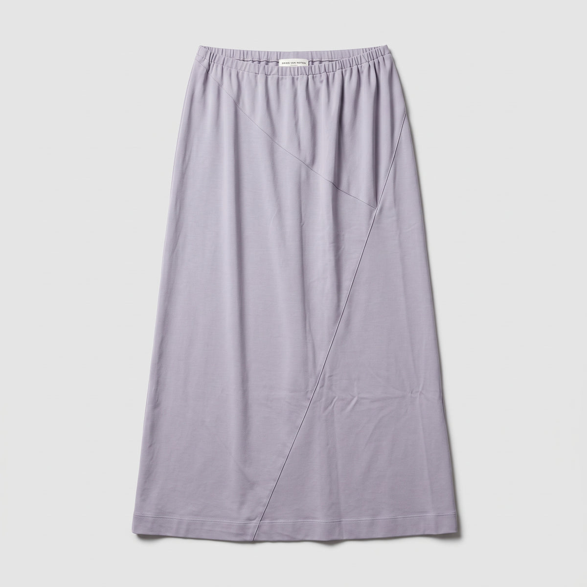 Lilac Asymmetric Seam Midi Skirt