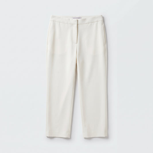 ALEXANDER MCQUEEN Ivory Tailored Cropped Trousers