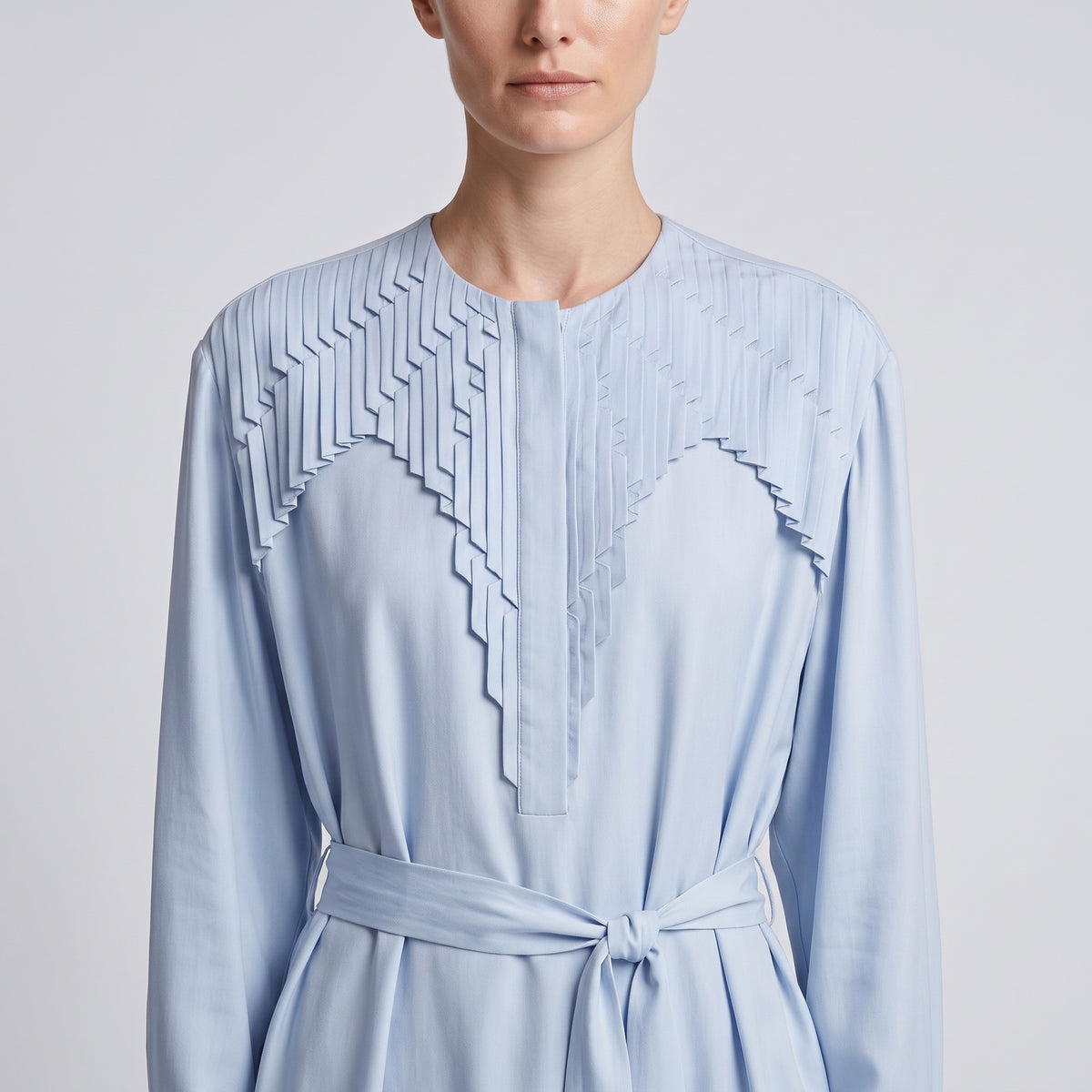 BY FANG Pleated Belted Midi Dress - view 2