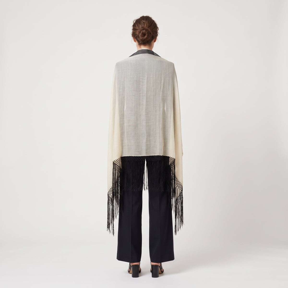 DRIES VAN NOTEN Fringed Linen Blend Scarf - view 4