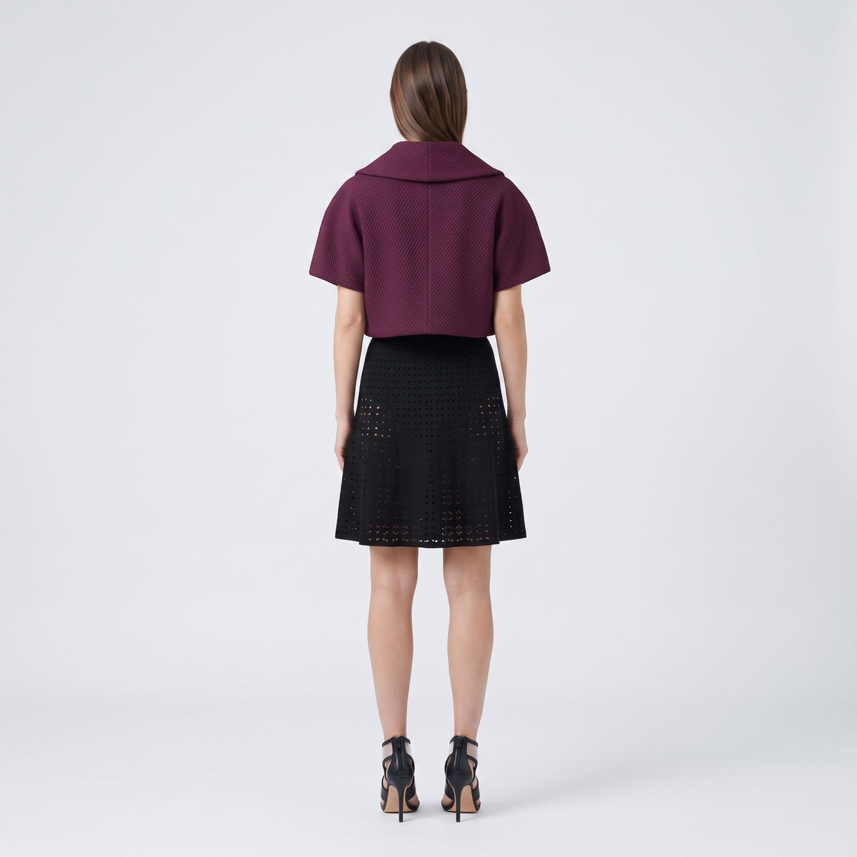 ALAIA Cropped Textured Knit Bolero Jacket - view 5