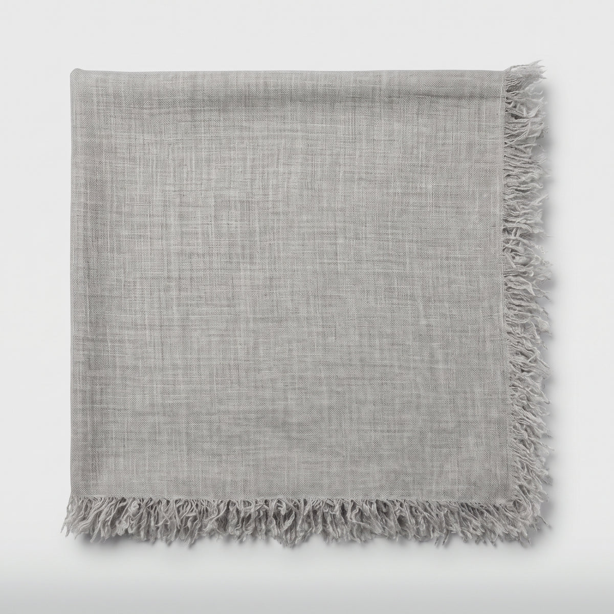 Fringed Linen Blend Scarf
