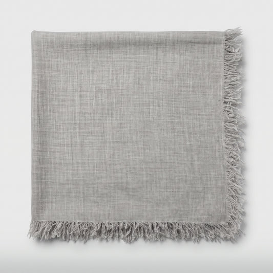 Fringed Linen Blend Scarf