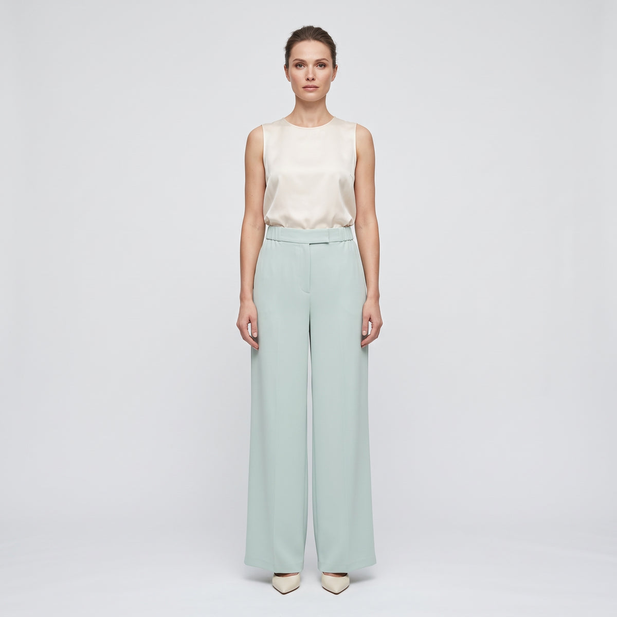 NATAN Mint Green Wide-Leg Trousers - view 2