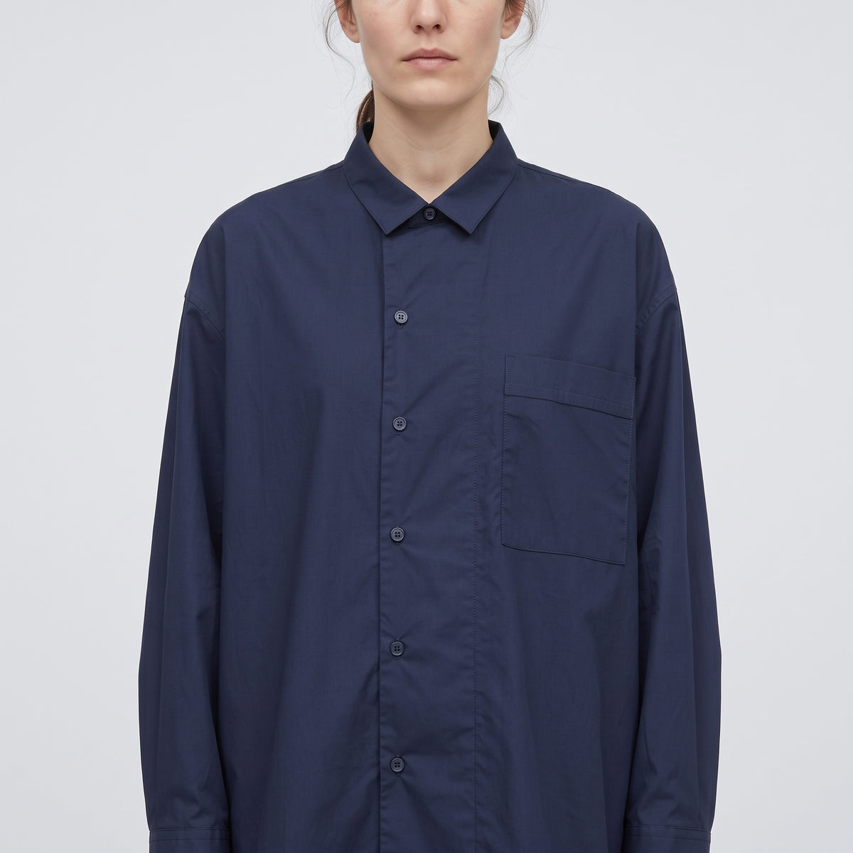 PLAN C Oversized Cotton Button Shirt - view 2