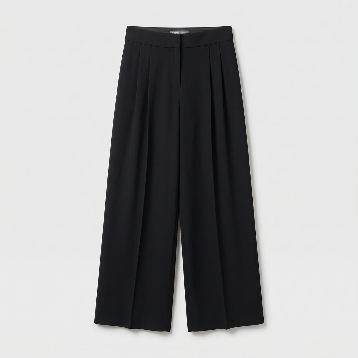 Pleated Wide-Leg Trousers