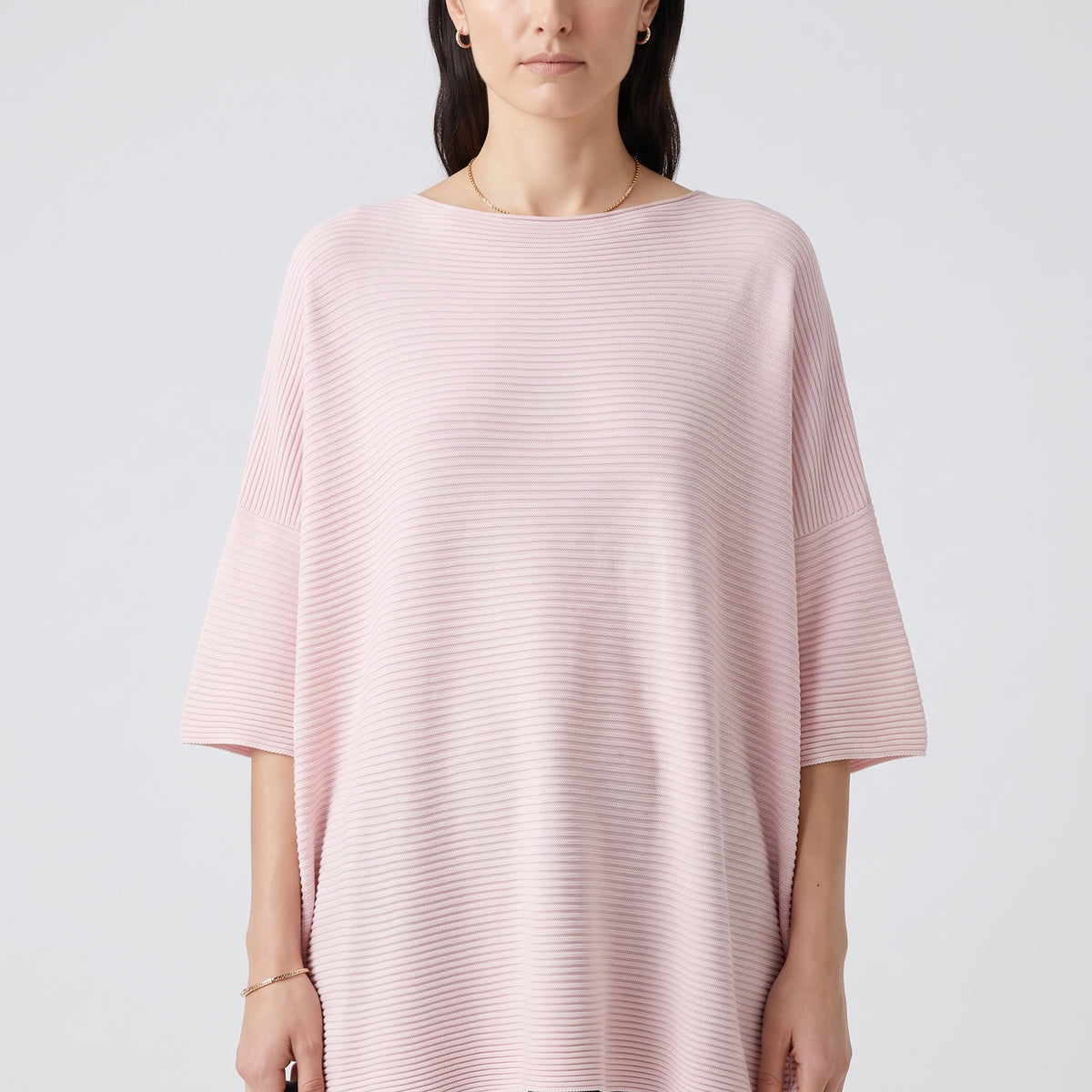 ESKANDAR Oversized Ribbed Knit Top - view 2