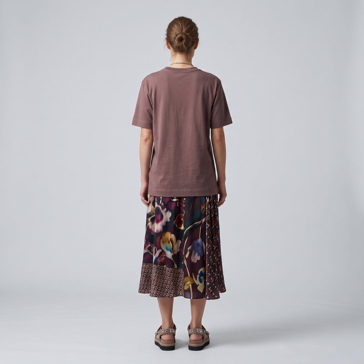 DRIES VAN NOTEN Aubergine Supima Cotton T-Shirt - view 5