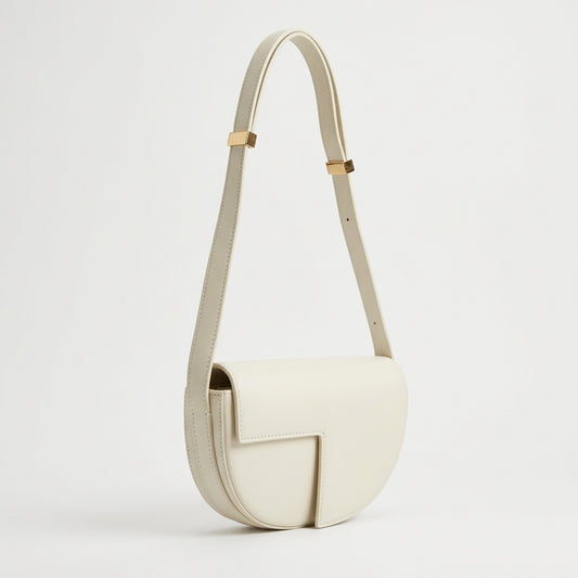 PATOU Mini Leather Crescent Shoulder Bag - view 2