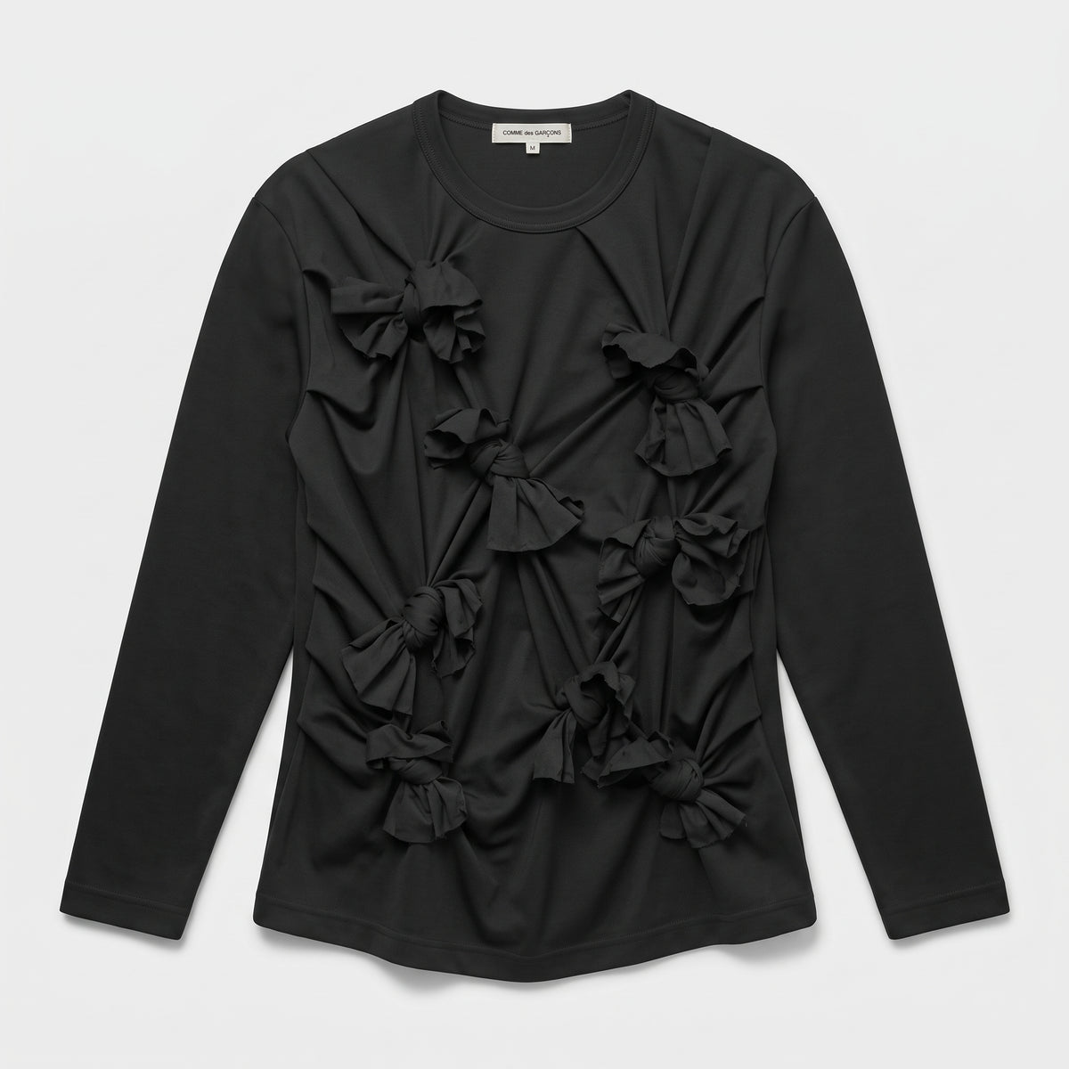 Black Bow Embellished Long Sleeve