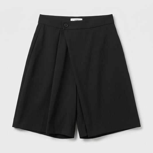 Tailored Wrap Front Shorts