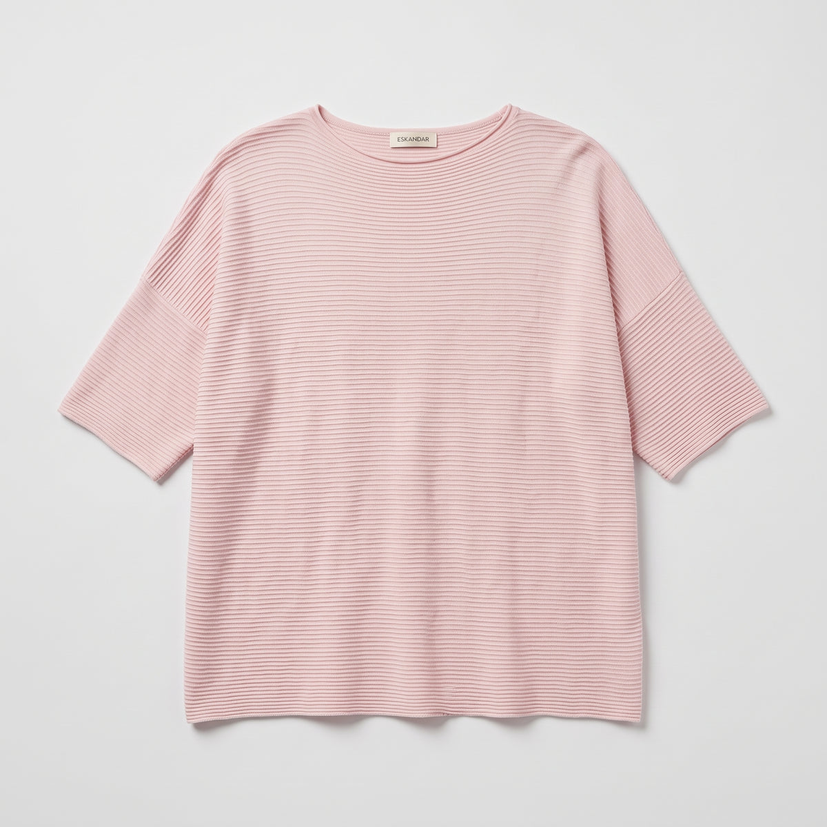 ESKANDAR Oversized Ribbed Knit Top