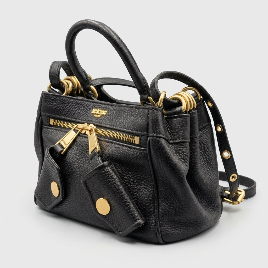 MOSCHINO Mini Leather Crossbody Bag - view 2
