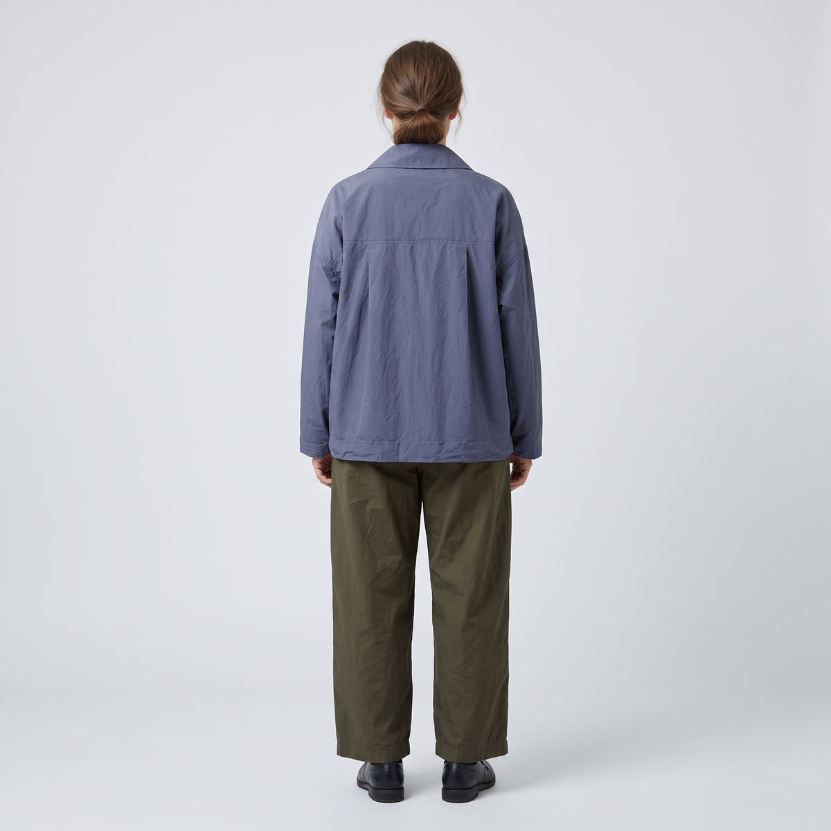CASEY CASEY Washed Blue Buttoned Jacket - view 4