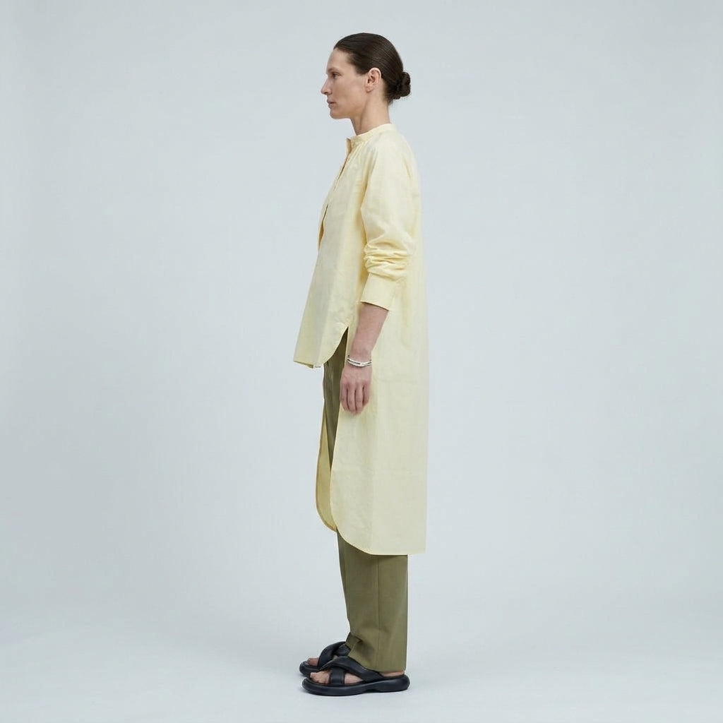 PLAN C Asymmetric High Low Shirt Dress - view 3