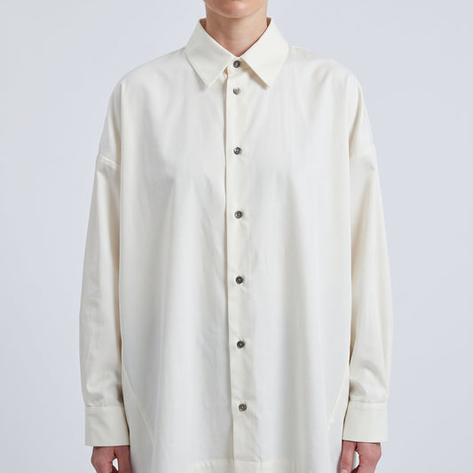 Oversized Ivory Button Down Shirt