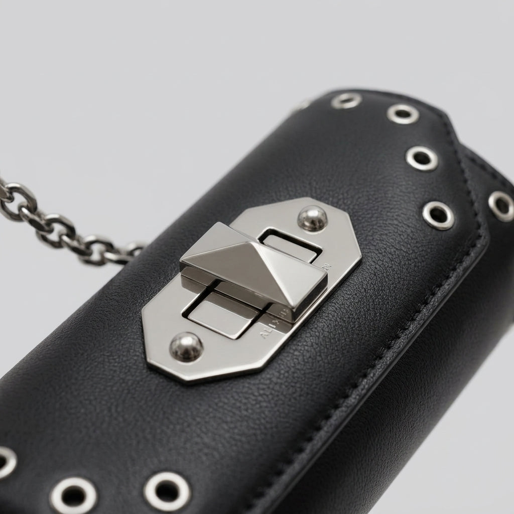 ALEXANDER MCQUEEN Grommet Leather Shoulder Bag - view 4