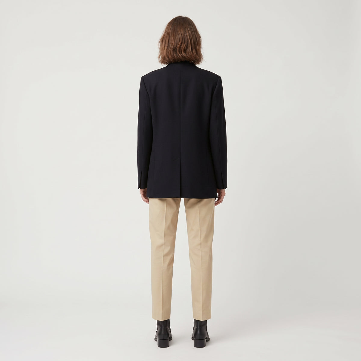 THE ROW Beige Tailored Straight-Leg Trousers - view 5