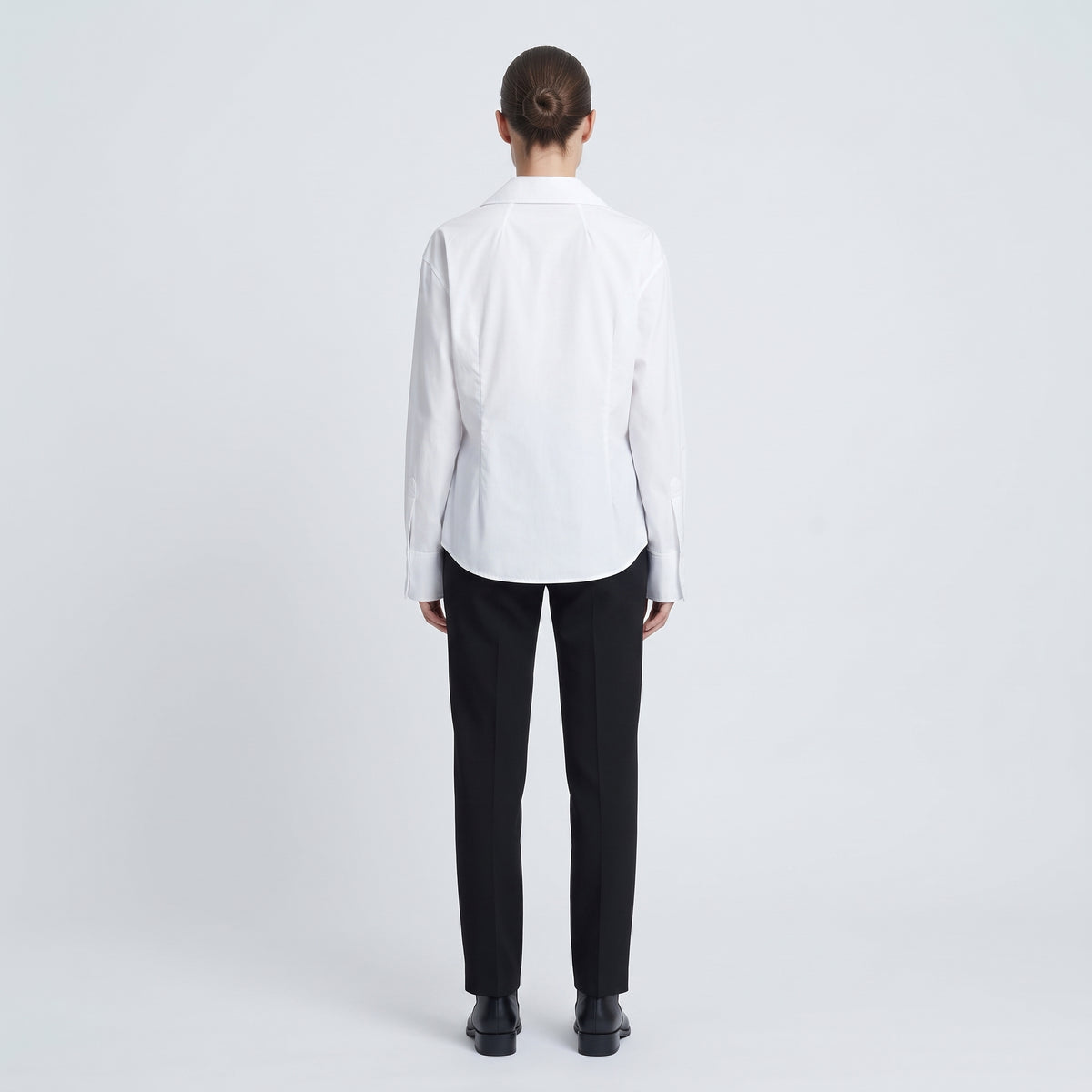 White Cotton Utility Pocket Shirt