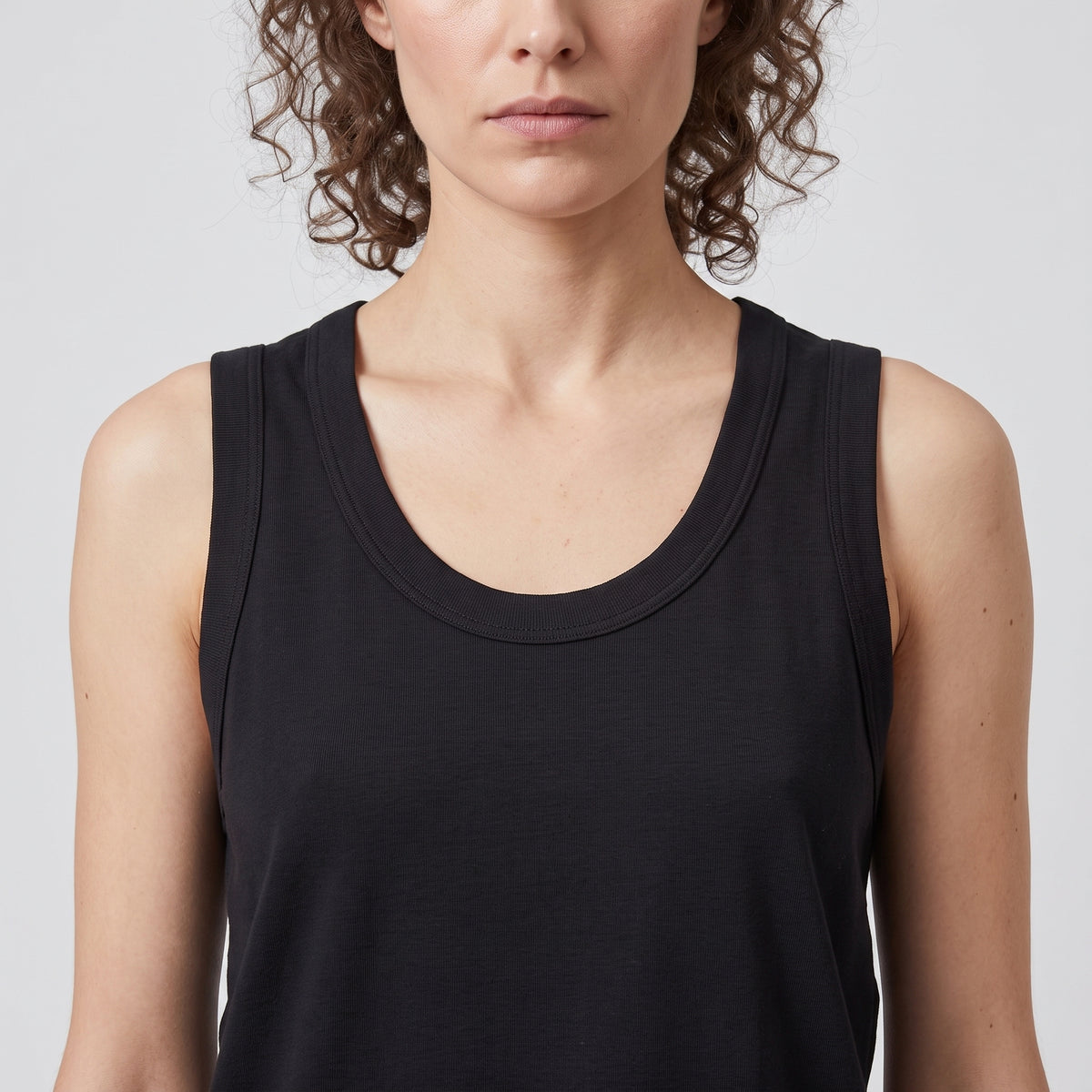 COMME DES GARCONS Classic Black Cotton Tank Top - view 2