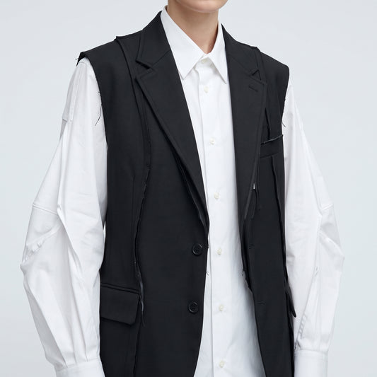 COMME DES GARCONS Sculpted Sleeve White Shirt - view 2