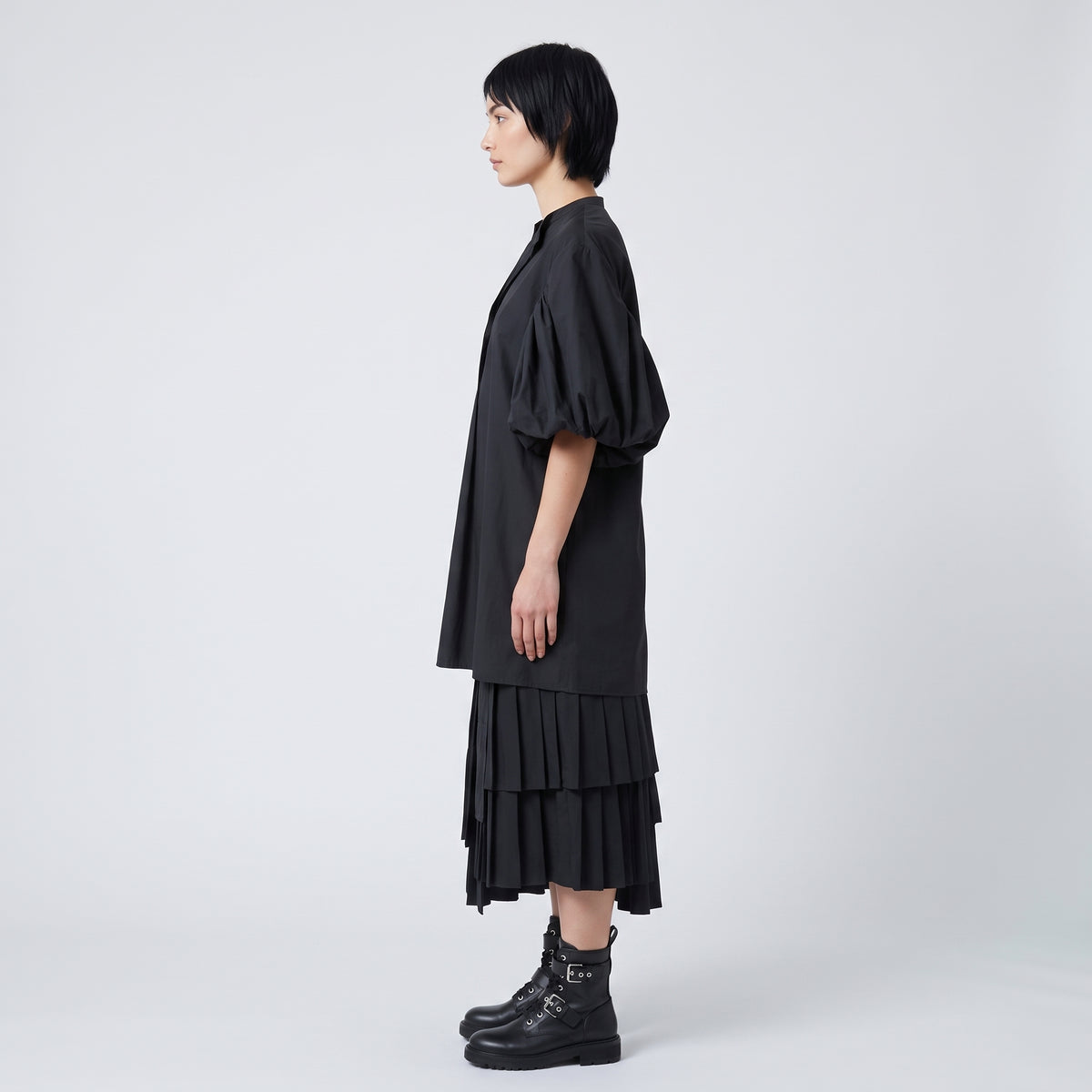 JUNYA WATANABE Puff Sleeve Split Collar Blouse - view 4