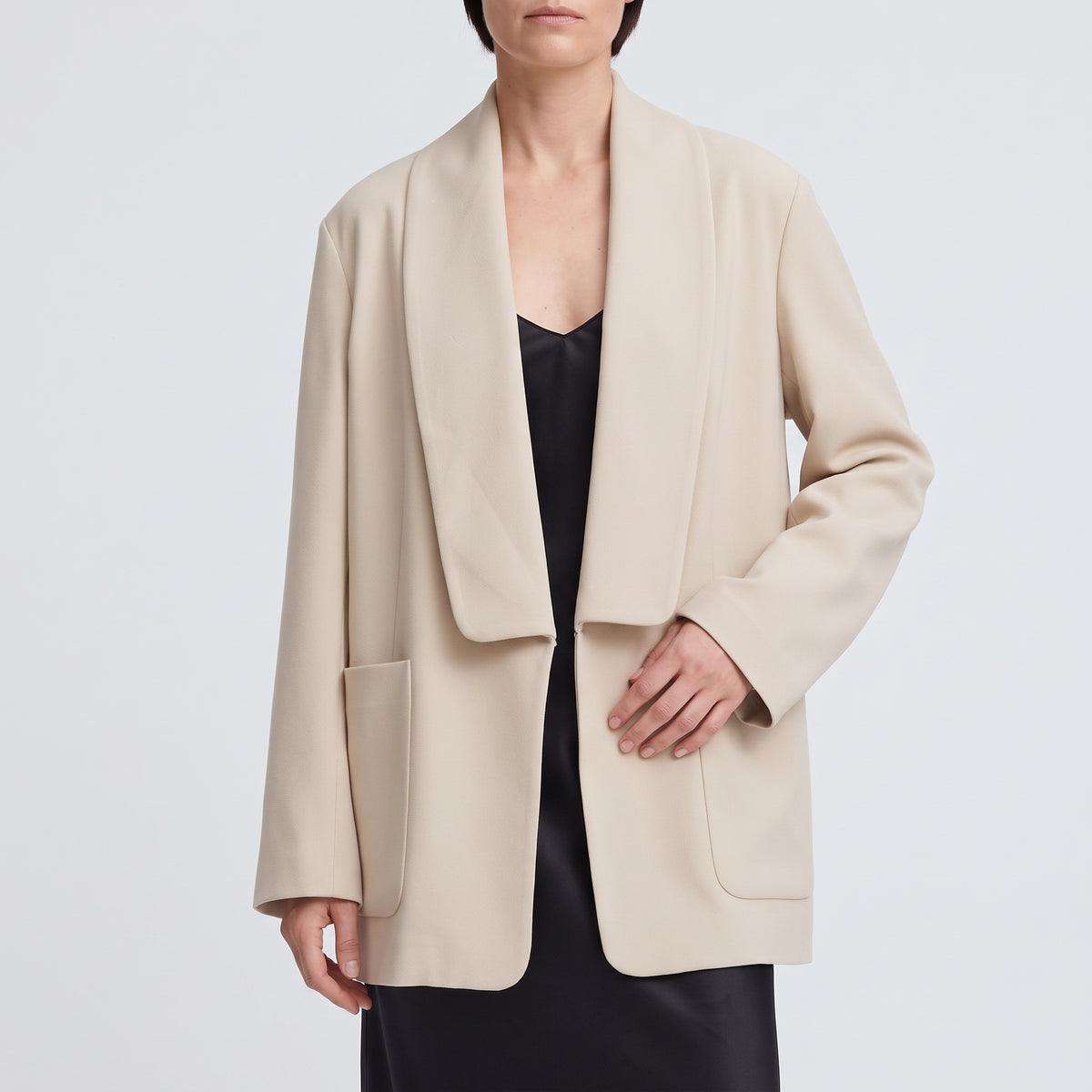 Oyster Shawl Collar Blazer