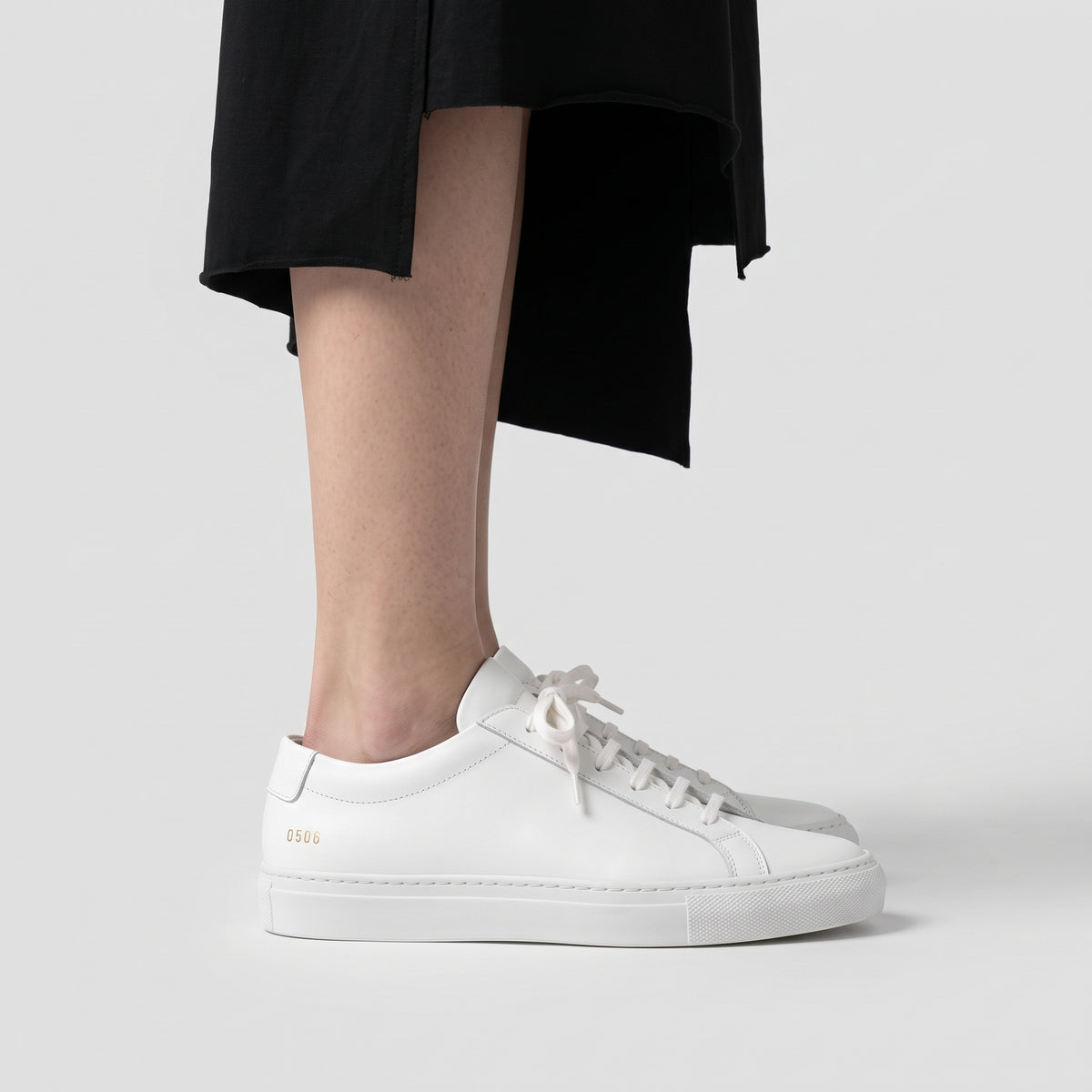 Minimalist White Leather Sneakers