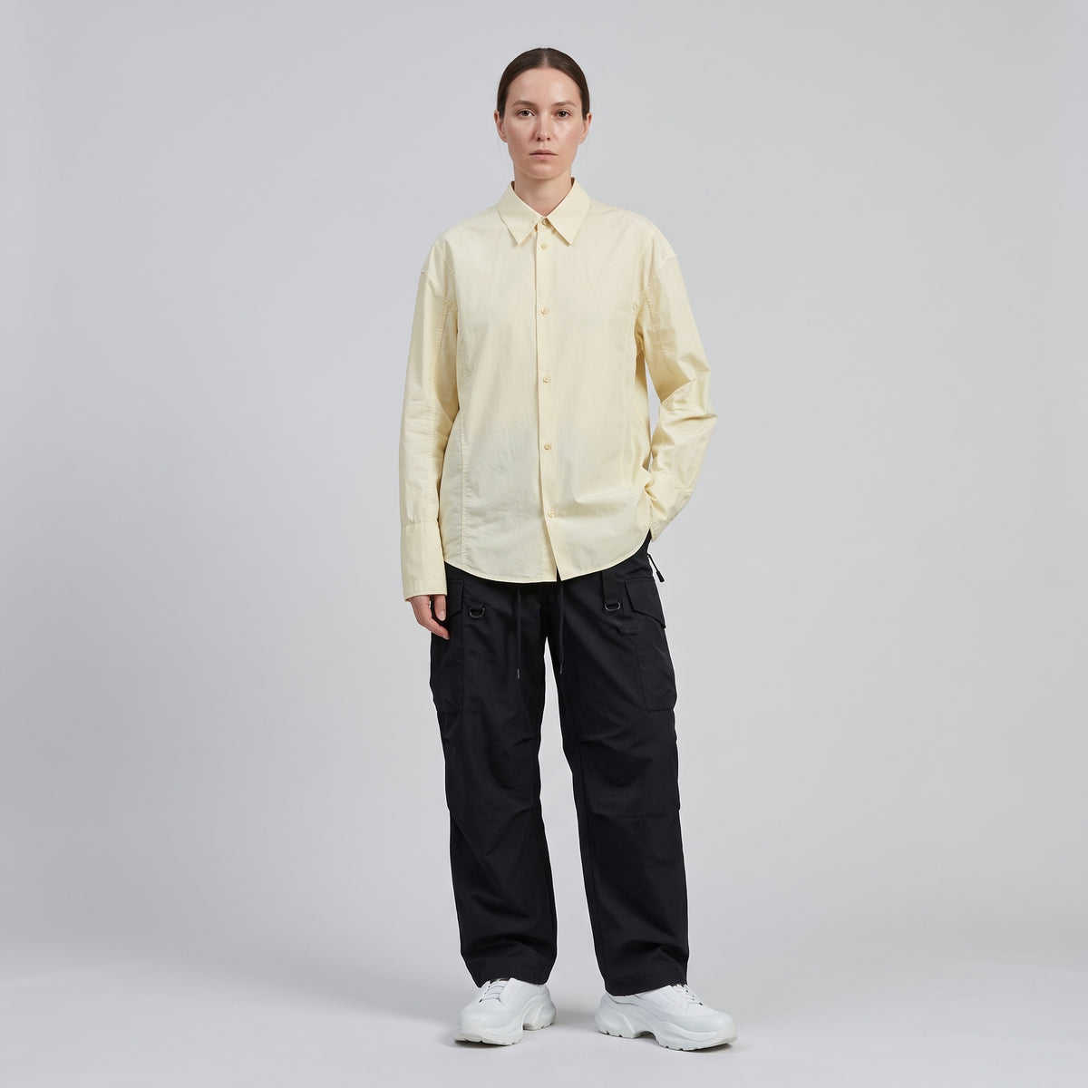Butter Yellow Cotton Poplin Shirt