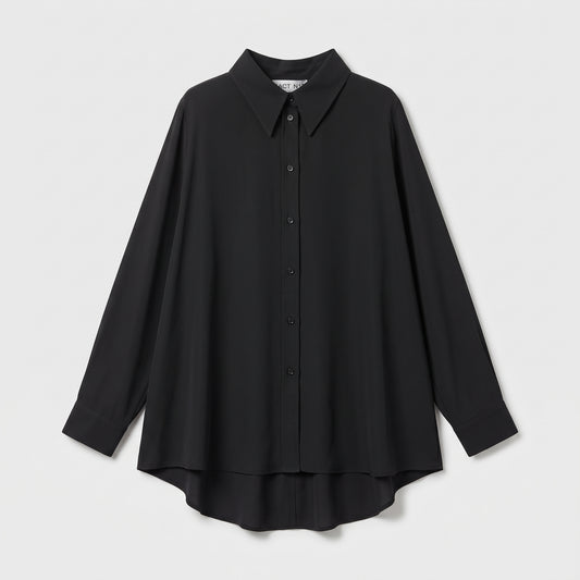 ACT N1 Oversized High-Low Drape Shirt