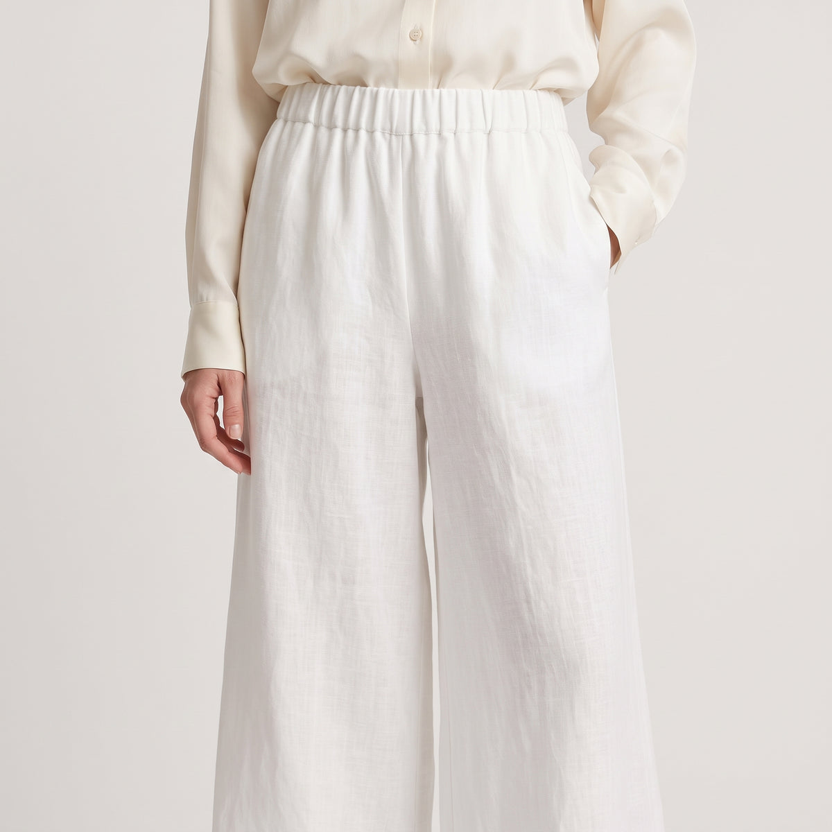 DUSAN Relaxed Wide-Leg Trousers - view 2