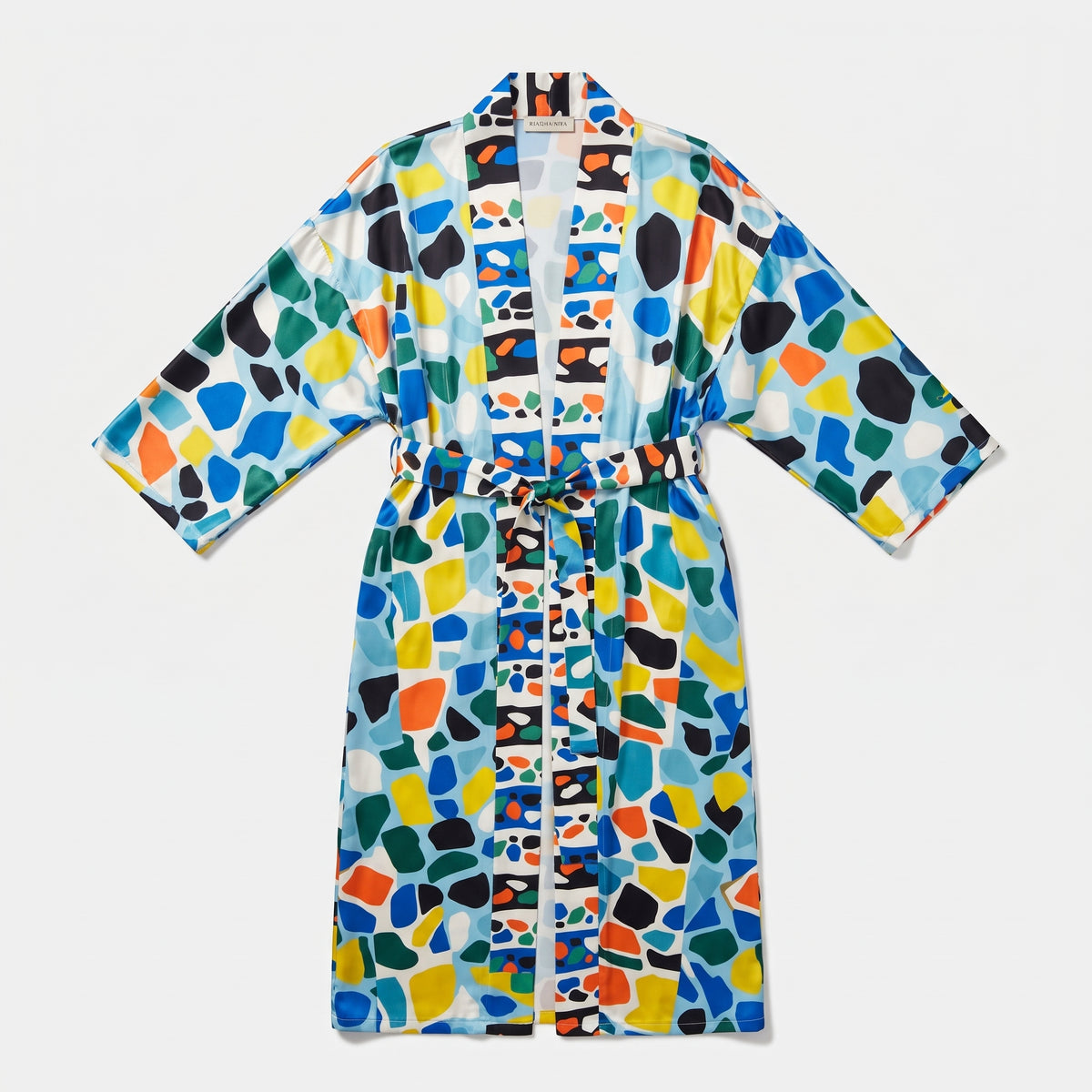 RIANNA NINA Vibrant Abstract Print Kimono