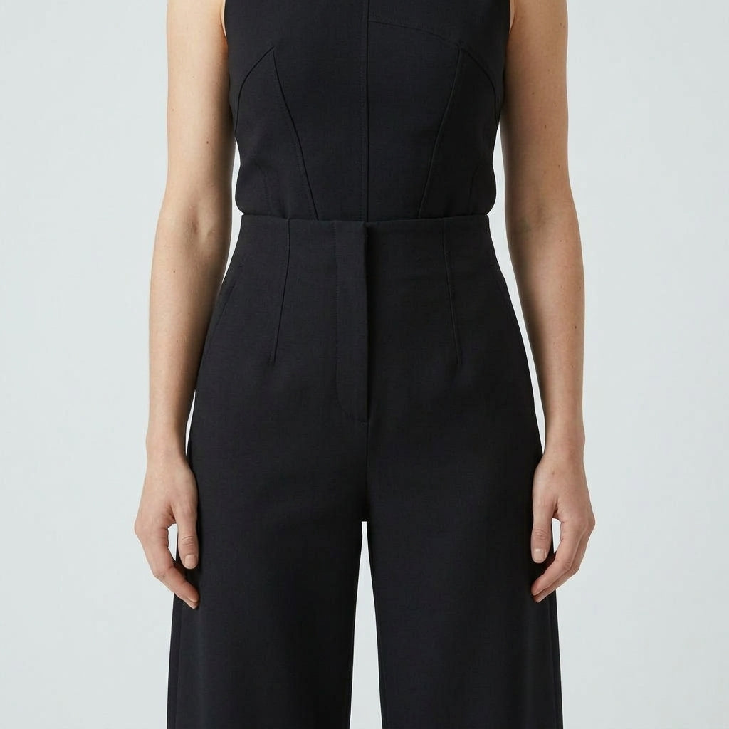 NATAN High-Waisted Tailored Black Trousers - view 5