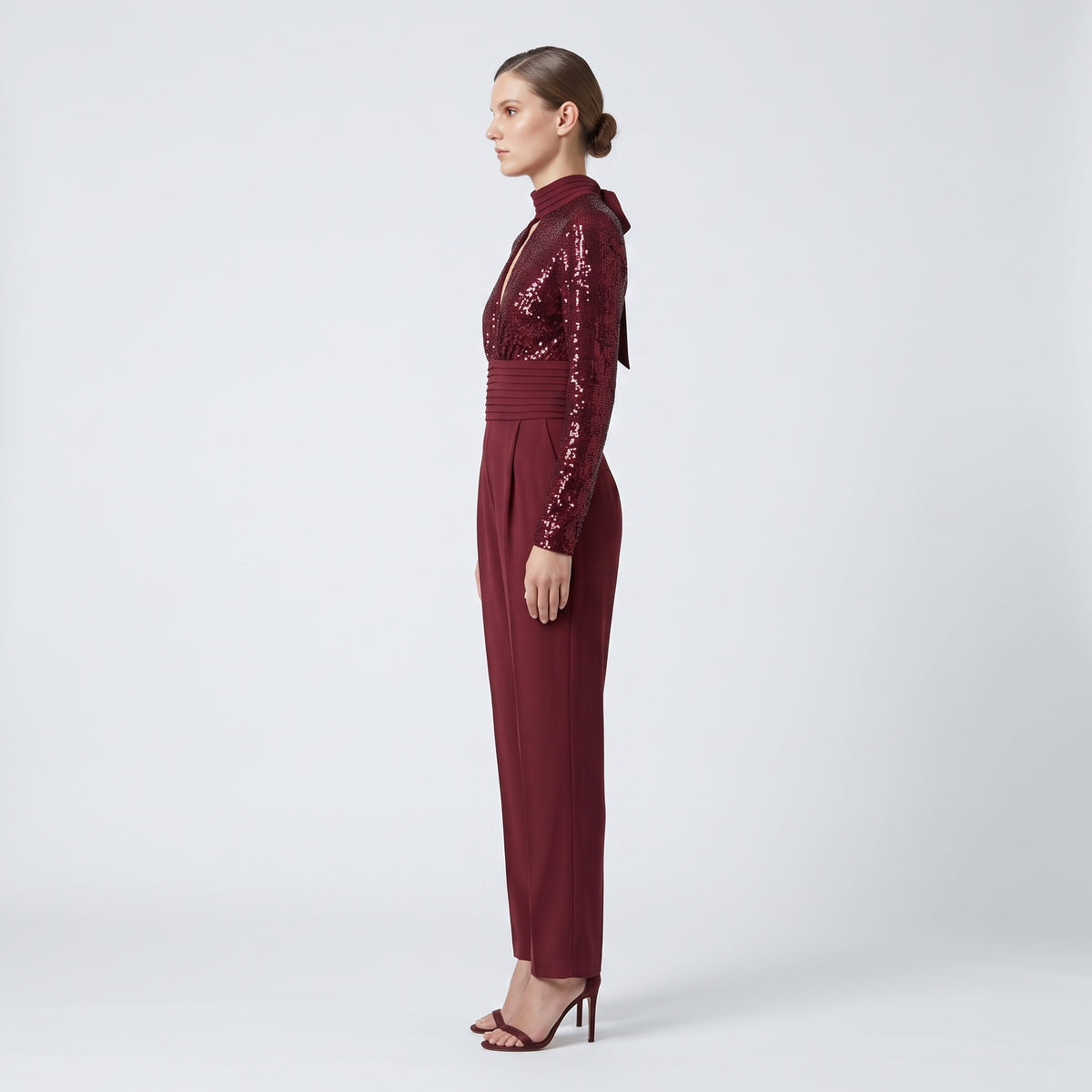 RASARIO Sequin Mock Neck Jumpsuit - view 4