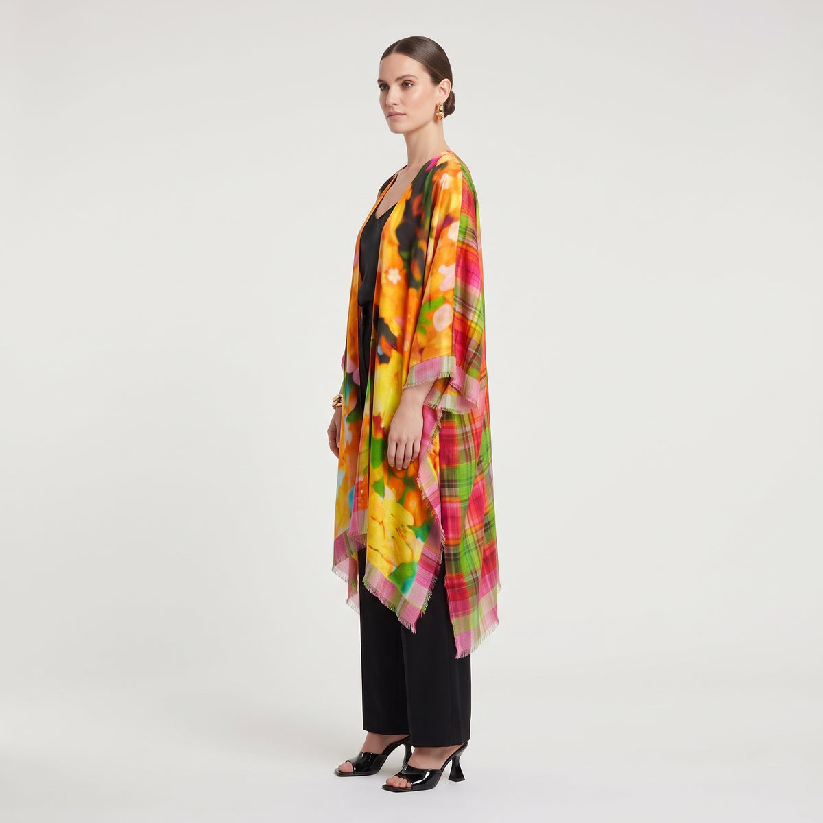MAISON PASSAGE Bouquet Floral Print Kimono Wrap - view 4