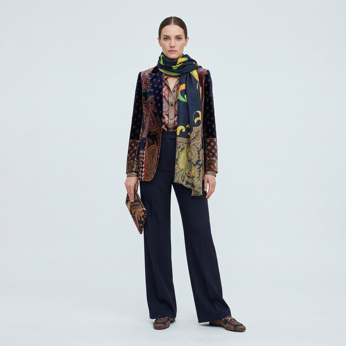 ETRO Paisley Print Silk Scarf - view 2